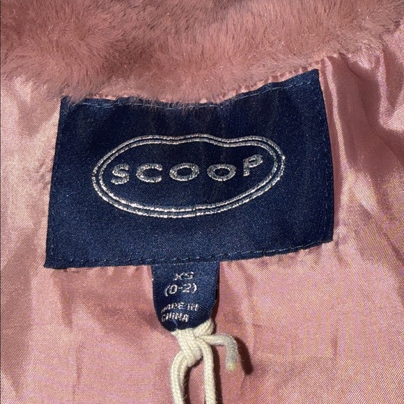NWT Scoop Colorblock Rose/Cream/Black Teddy Faux Fur Jacket Women’s Size XS - Picture 6 of 8